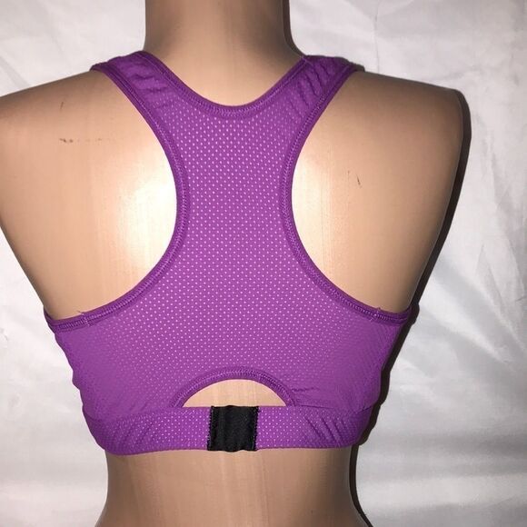 Champion Women's Athletic Sport Bra In Purple Size M - Picture 3 of 5